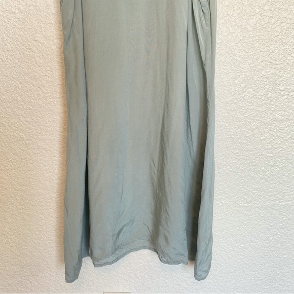 Vintage Inspired Y2K Light Blue Silky Minimalist Slip Dress Medium - Picture 8 of 9